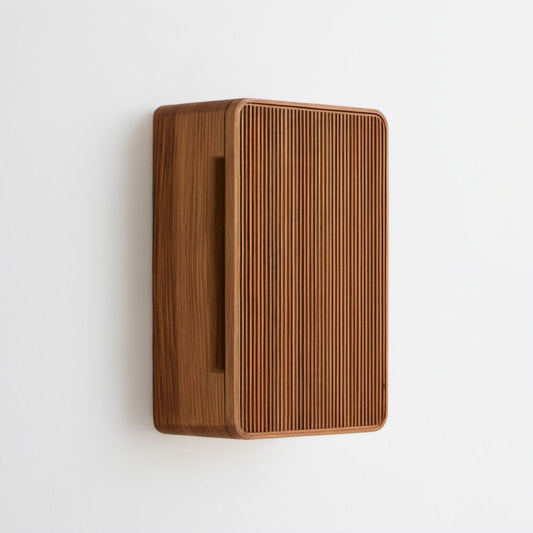 Wisząca szafka łazienkowa z MDF w kolorze orzechowego brązu, 40 x 60 x 15 cm